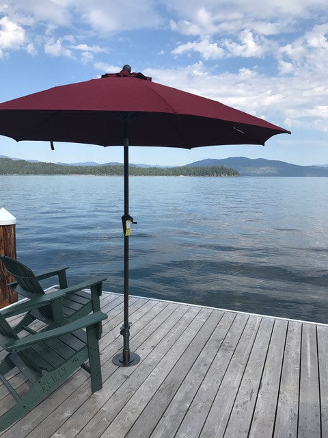 Custom J-Hook Umbrella Base for Oversize Joists Priest Lake, Idaho