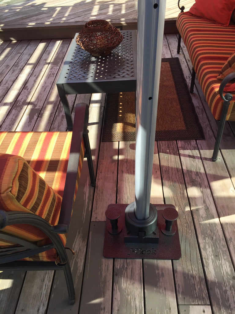 J-Hook Cantilever Umbrella Base